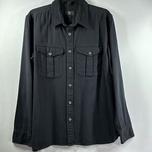 Frye Heavyweight Cotton Button Down Shirt, L
